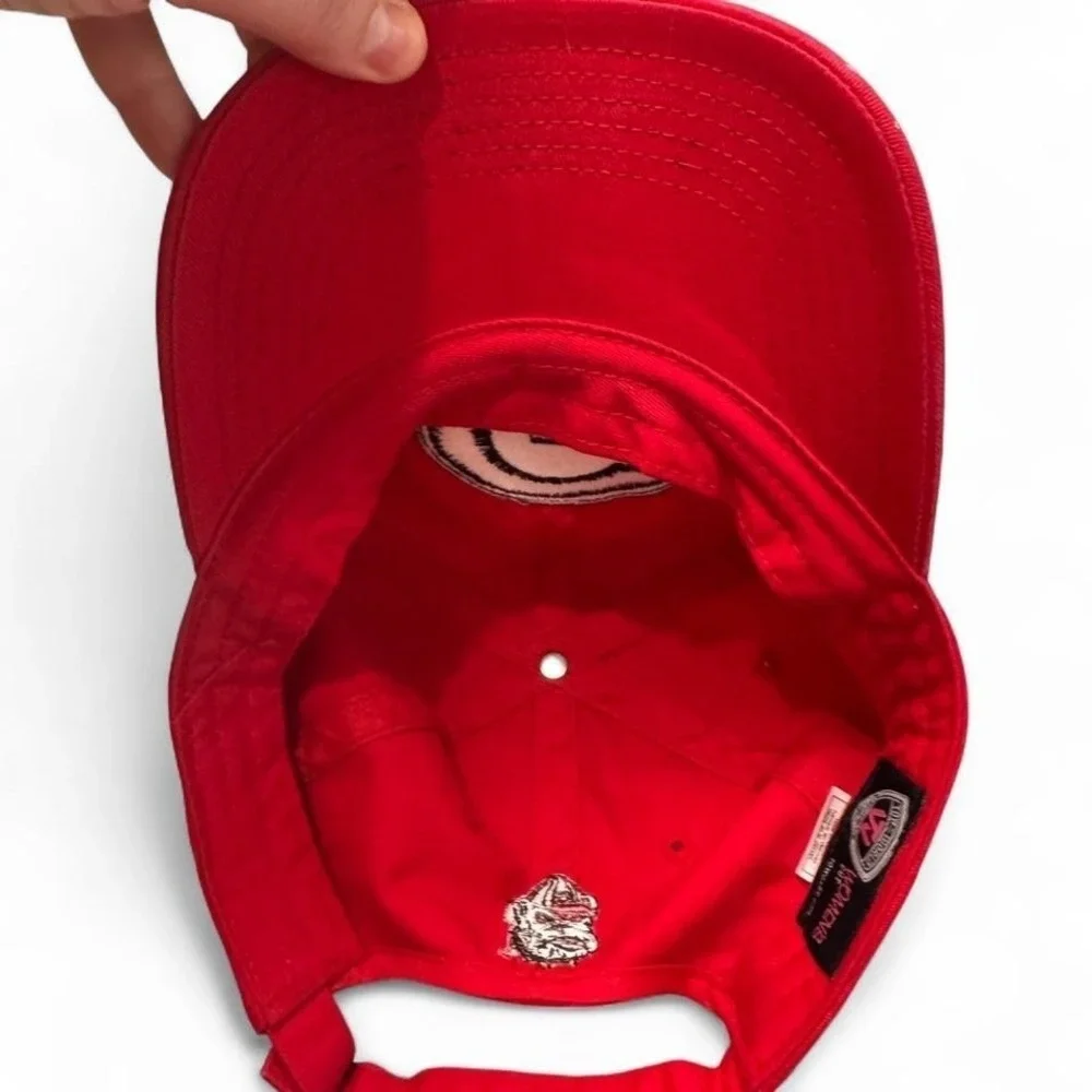 Georgia Bulldogs College Red Rhinestone‎ Logo Women's Baseball Cap Game Day NCAA